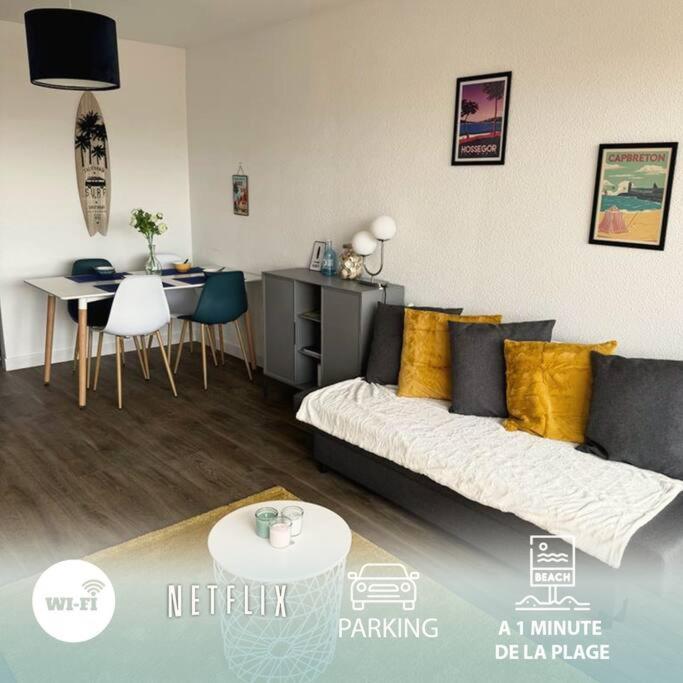 Cap Ocean Appartement T2 Cosy Avec Balcon A 1 Min De L'Ocean กัปเบรอตง ภายนอก รูปภาพ